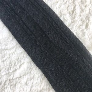 Black Cable-knit Sweater Tights